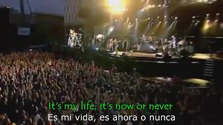 Video thumbnail of "BON JOVI - It's my life (Lyrics - Letra // Subtitulado)"
