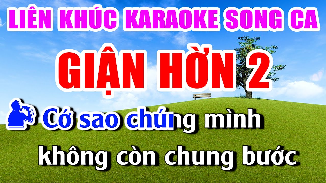 Liên Khúc Karaoke Song Ca GIẬN HỜN 2 Nhạc Sống Khánh My | Dễ Hát Nhất