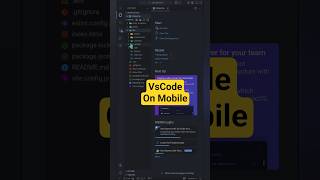 VsCode on mobile 😎 #codingonmobile