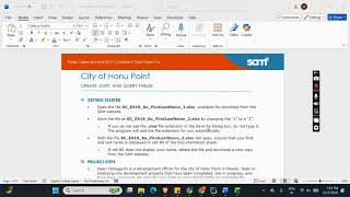 Shelly Cashman Excel 2019 | Module 6: SAM Project 1a City of Honu Point #shellycashman