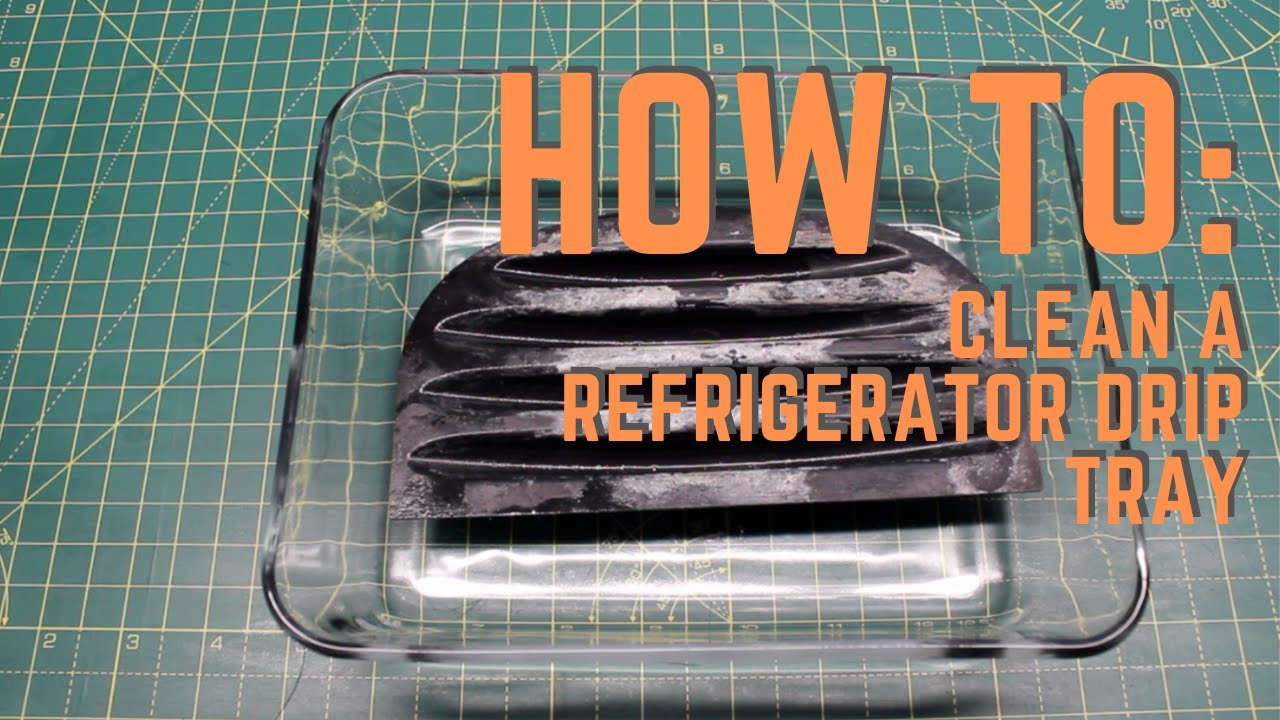 How to clean a Refrigerator Water Dispenser Drip Tray YouTube