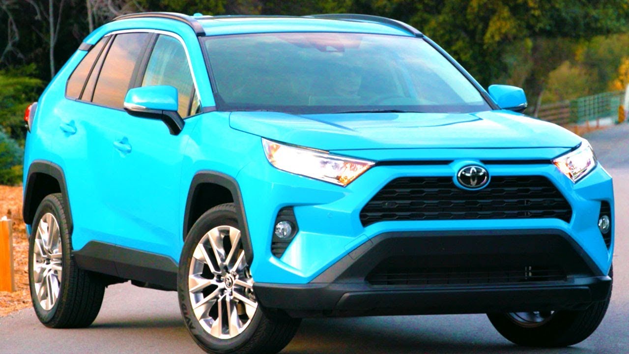 2019 Toyota RAV4 XLE Premium Blue Flame - Review - YouTube