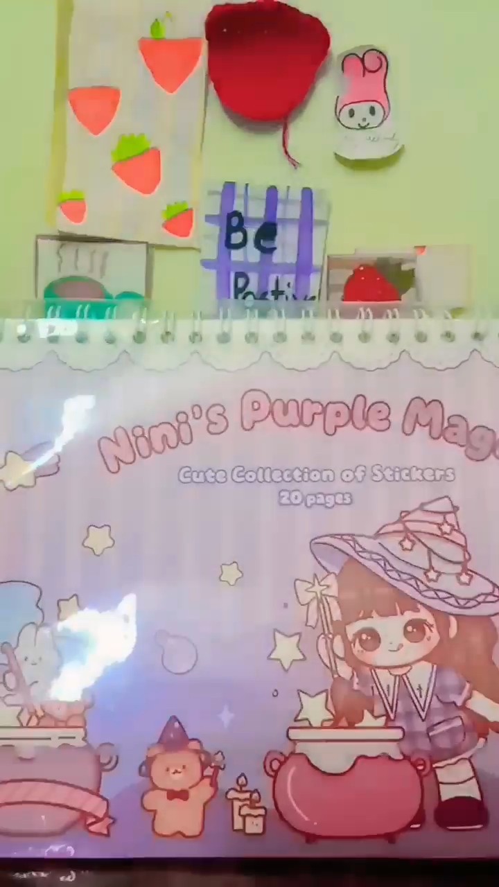 unboxing sticker book ! kawaii stickers 🎀🩷#saavu #saavikunju