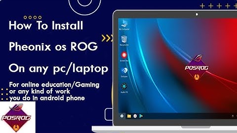 How to install and run android in low end pc | Phoenix os rog install guide | latest version