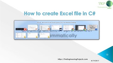 095 - How to create Excel file in C#
