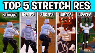 The Top 5 BEST Stretched Resolutions In Fortnite Chapter 5! (FPS BOOST)