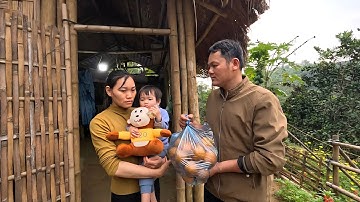 Rice grains after harvest and a gift from a father returning to visit his son. Ly Vy Ca 