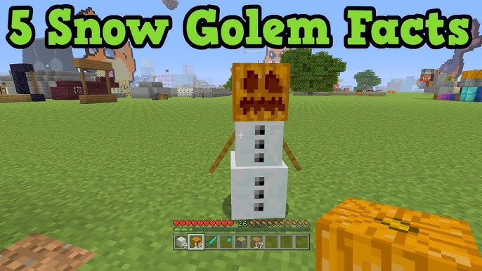 Minecraft 3 Snow Golem Defense Tower Tutorial 