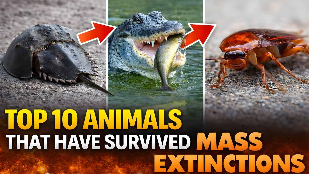 Top 10 Animals That Have Survived Mass Extinctions - YouTube