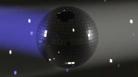 3D animated Disco Ball with music