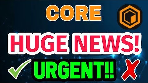 Core coin News Today! Core Price Prediction