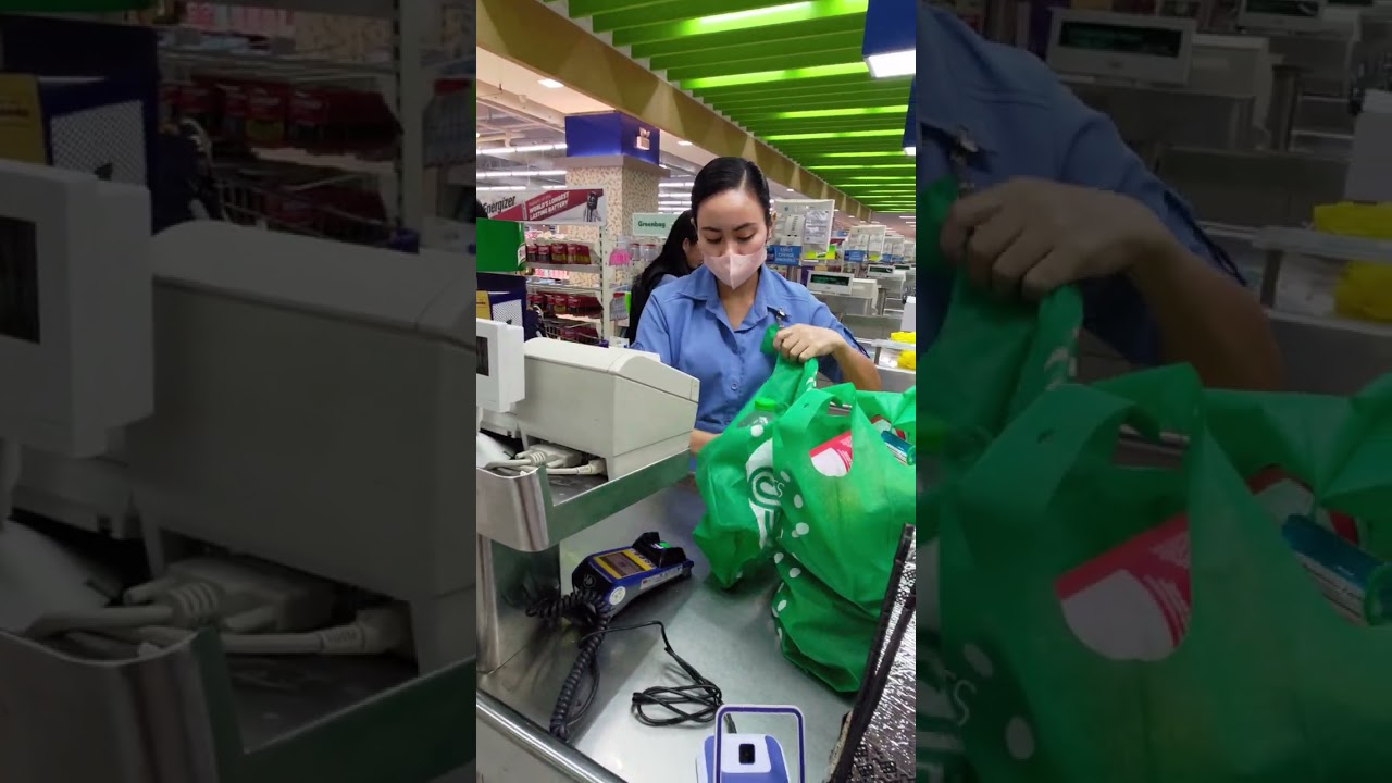 Beautiful Cashier at SM Supermarket