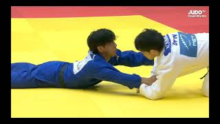 Ryoma TANAKA   Takeshi TAKEOKA ,final66kg. World  Judo Championships Abu Dhabi  2024