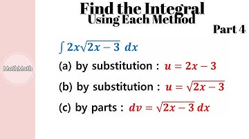 Integration - HOW TO: Find the Integral (Part 4)