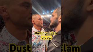 Islam Vs Dustin Face off UFC:302 #ufc #islam #dustinpoirier #islammakhachev #ufc302