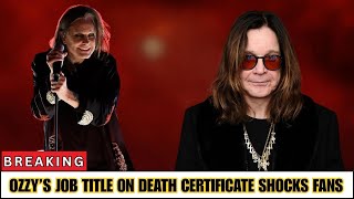 Ozzy Osbourne’s Final Legacy Revealed in Epic Death Certificate