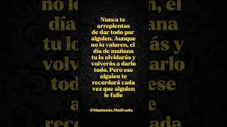 Nunca te arrepientas de esto