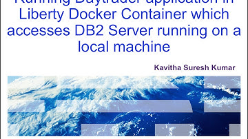Running Daytrader application in Liberty Container which accesses DB2 Server running on premise