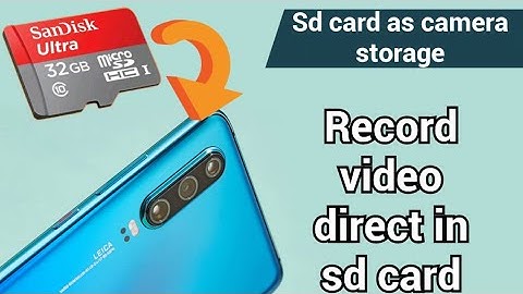 how to save video direct to Sd card | external storage | record video direct in sd card #sdcard