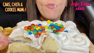 Asmr White Cake, Chips & M&Ms To The Rescue Stress Eating Asmr Eating Sounds