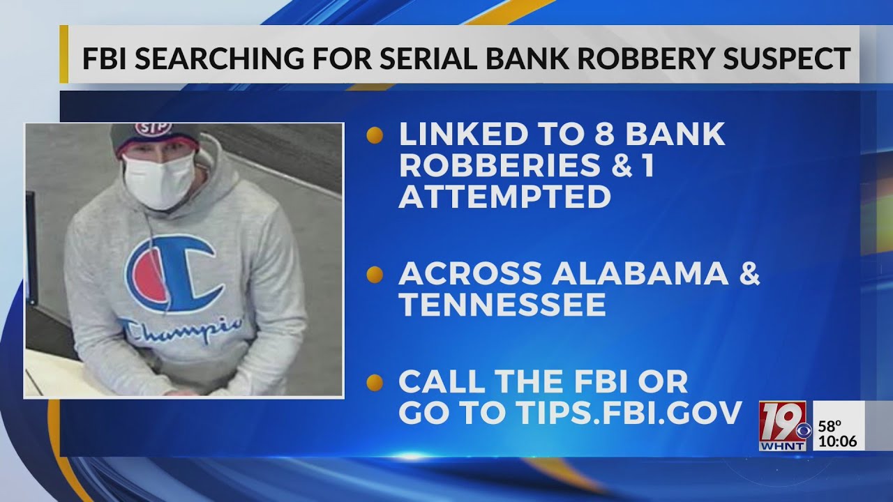 FBI Searching for Serial Bank Robbery Suspect - YouTube