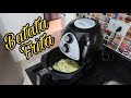 Batata natural na fritadeira elétrica airfryer