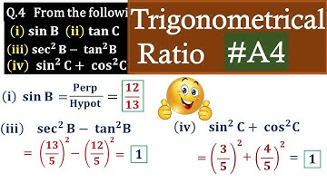 Trigonometrical ratios class 9 icse ex 22a | trigonometry ratio