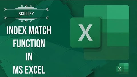 INDEX-MATCH FUNCTION in MS EXCEL #excelskills - MS EXCEL BEGINNER TO ADVANCED SERIES