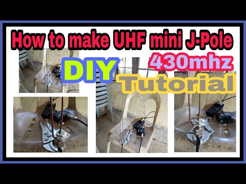 How to make UHF mini J-POLE Mobile Antenna 430mhz | SWR=1 | DIY | Tutorial