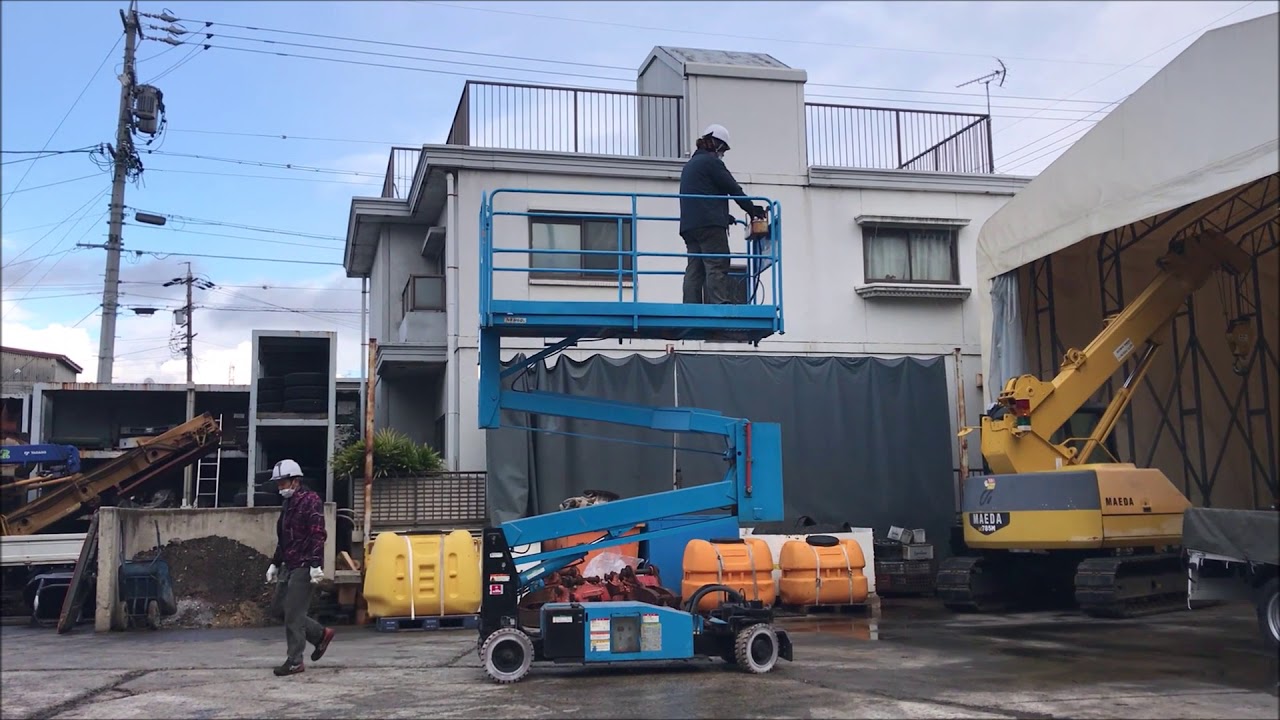 高所作業車】S-MAC製 NKH60-2 動作動画【5.95m テーブルリフト】 - YouTube