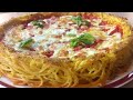 Pizza di spaghetti  ricetta facile e veloce  tutti a tavola