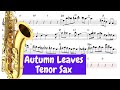 Autumn leaves  joseph kosma  1947 t  140 tenor sax