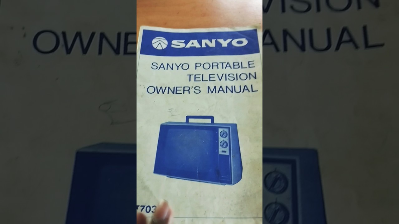 When the right to repair exists, Sanyo portable TV