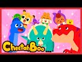 GRRR❗ Let's learn shapes and colors with dinosaur songs | T-rex | Nursery rhymes | #cheetahboo