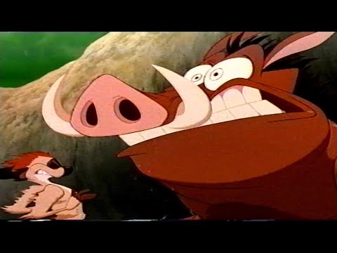 The Lion King: Nala Chasing Pumbaa (1994) (VHS Capture)