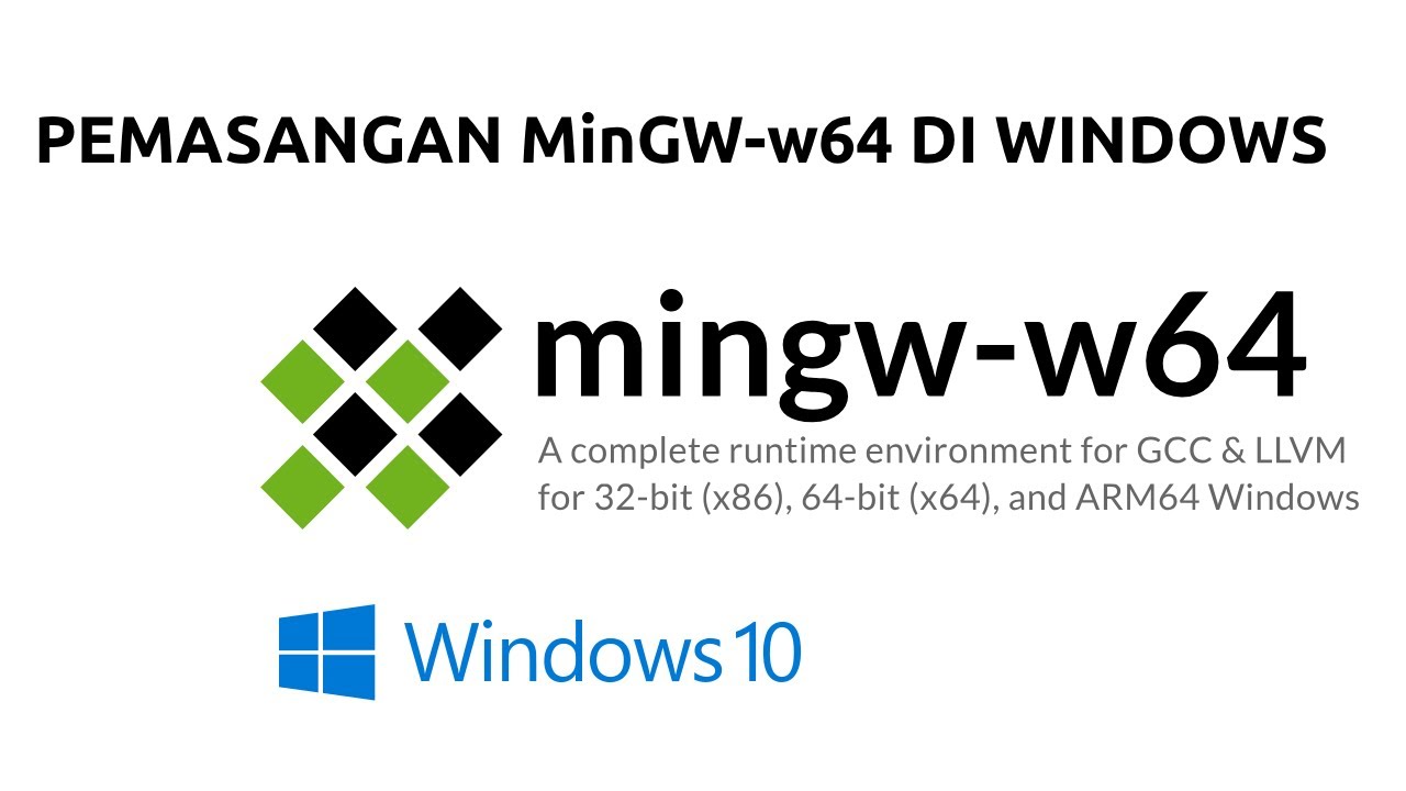 Cara Instal Compiler C++ di Windows (MinGW-w64) - YouTube