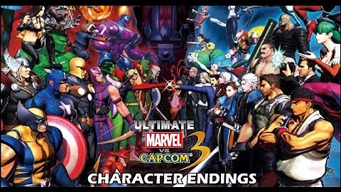 Ultimate Marvel vs Capcom 3: All Character Endings (アルティメット マーヴル VS. カプコン3)