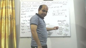 SOLUTION OF MODEL PAPER 2021 MATHS (Sc) group Karachi board(section B) short answer questions Q3(i)