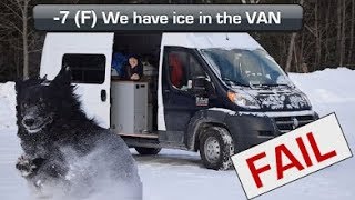 Winter Camping Fail - Too cold for DIY Camper Van conversion by VanToBike 282,888 views 5 years ago 10 minutes, 33 seconds