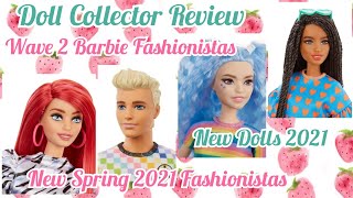 Doll Collector Review New 2021 Dolls Barbie Fashionistas Spring Wave 2
