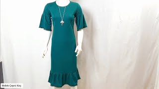 Çok Kolay Yazlık Elbise Kesimi Dikimi ✂️Easy Dress Sewing✅️✂️