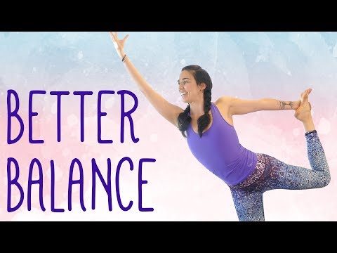 Yoga For Balance, Flexibility, Strong Legs & Glutes ♥ 25 Minute Yoga Class, At Home Workout