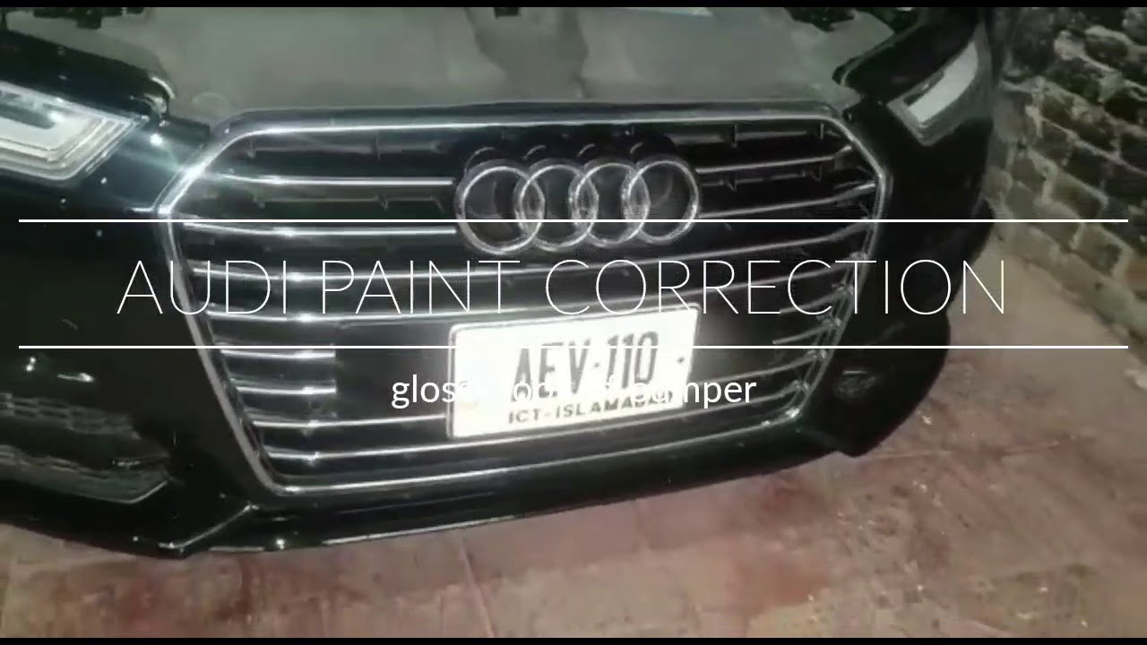 Audi paint correction . High gloss finish YouTube