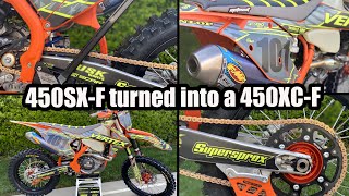 KTM 450SXF turned into a 450XCF (Way better!)