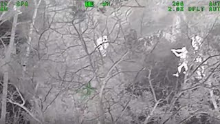 Raw police video | Atlanta air unit tracks suspect in stolen vehicle, then on foot until he's caught