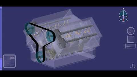 Catia ENGINE V8 simulation