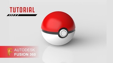 How to design a Pokeball in Autodesk Fusion360 | Autodesk Fusion 360 Tutorial
