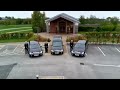 Steve, Mike and Garry showcasing Andrew Roughley Independent Funeral Directors fleet.