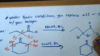 Alpha-Halogenations (Basic Conditions)