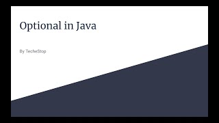 Optional in Java